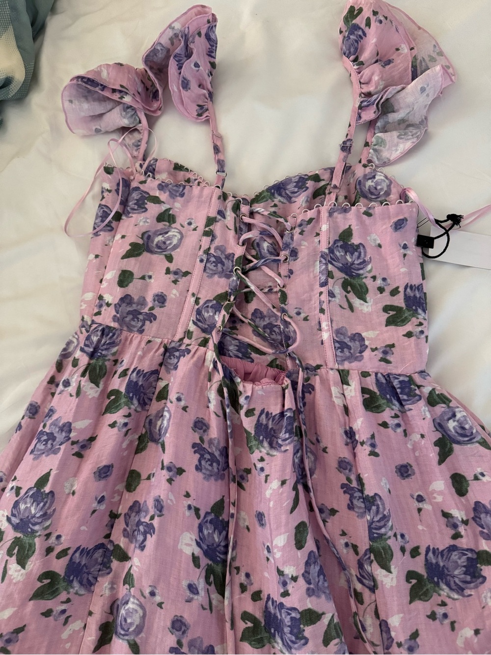 ASTR The Label Wedelia Print Midi Dress | Purple Floral | M | NWT - Picture 6 of 7